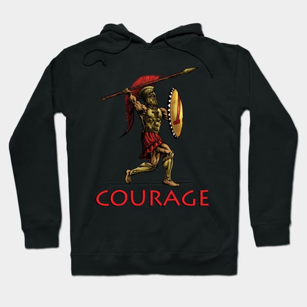 Courage Hoodie by blackroserelicsshop@gmail.com